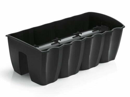 Škatla na ograji CROWN antracit 58cm