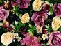 Umetna cvetlična plošča Rose in Hortenzija - 40x60 cm