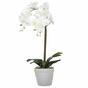 Umetna orhideja bela 65 cm