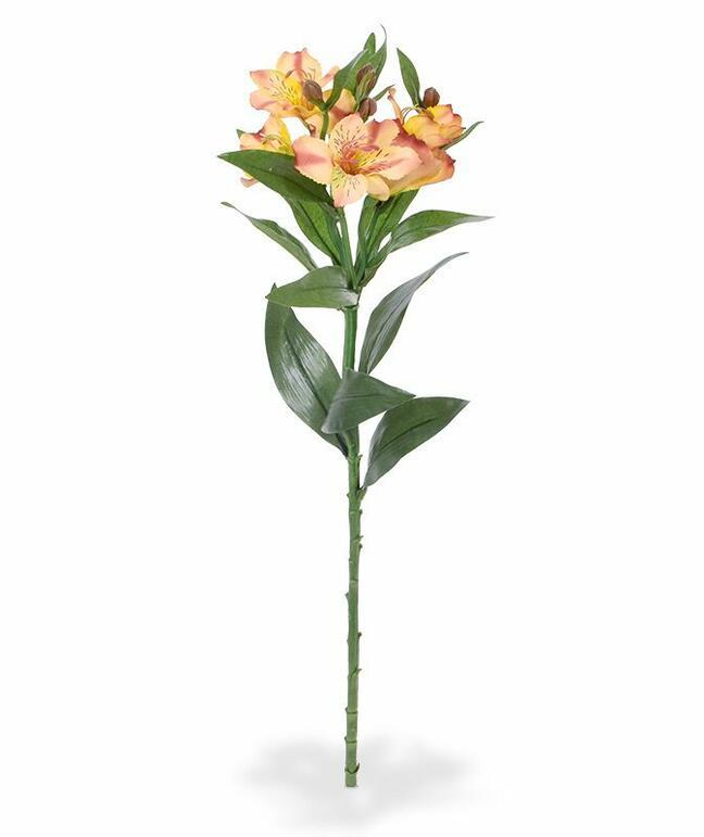 Umetna rastlina Alstroemeria rumena 63 cm