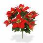 Umetna rastlina Božična vrtnica rdeča 40 cm