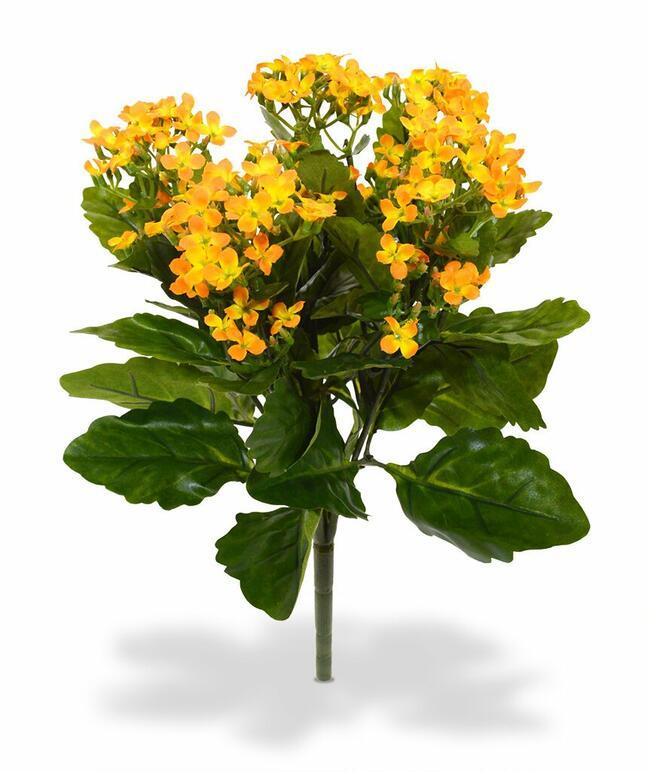 Umetna rastlina Kalanchoa oranžna 30 cm