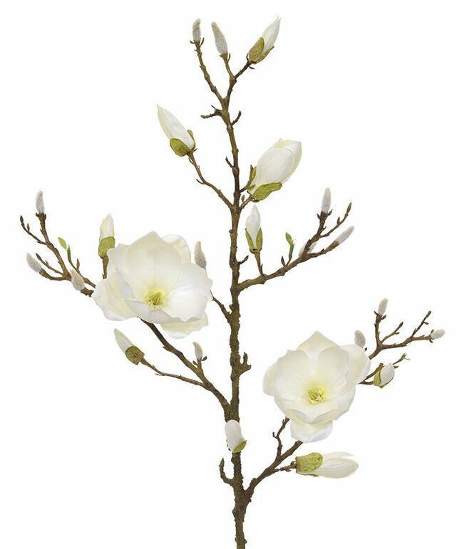 Umetna veja Magnolia krema 100 cm
