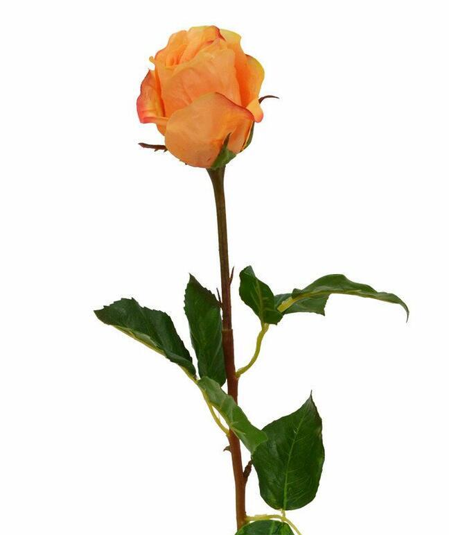 Umetna veja Rose oranžna 52 cm