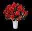 Umetni šopek rdečih vrtnic 50 cm