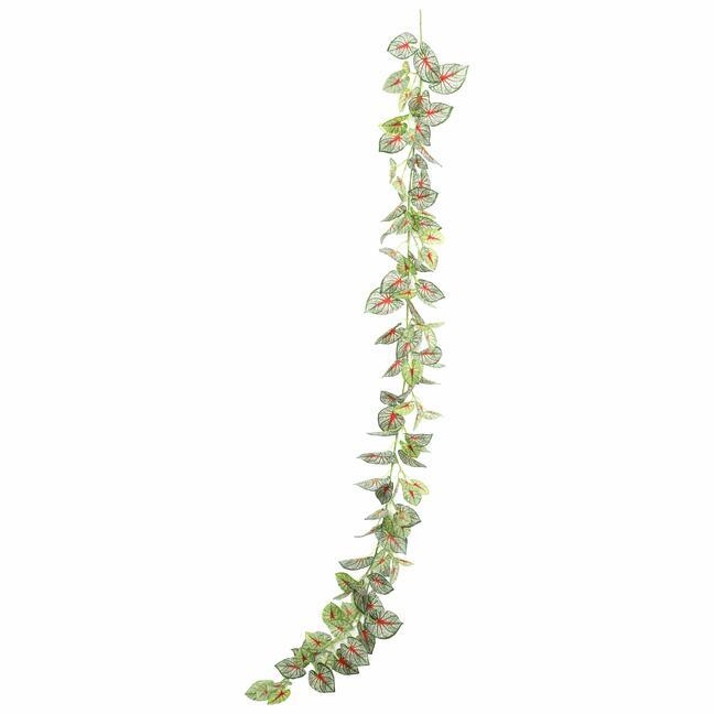 Umetni venec Calladium obarvan 190 cm