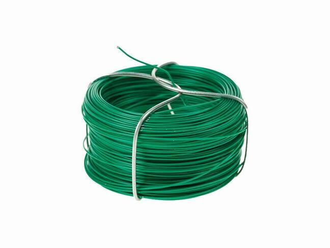 Vezivna žica za umetno živo mejo, plastificirana zelena 1,2 mm - tuljava 25 m